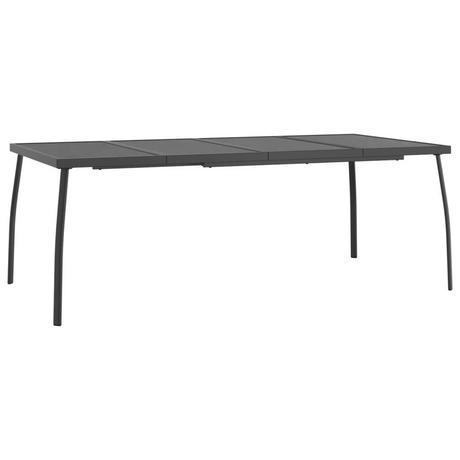 VidaXL Table de jardin acier  