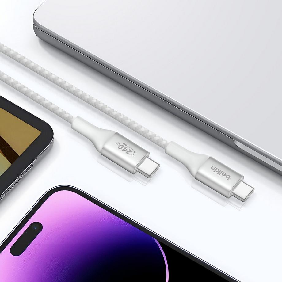 belkin  Câble USB C 240W Belkin Blanc 1m 