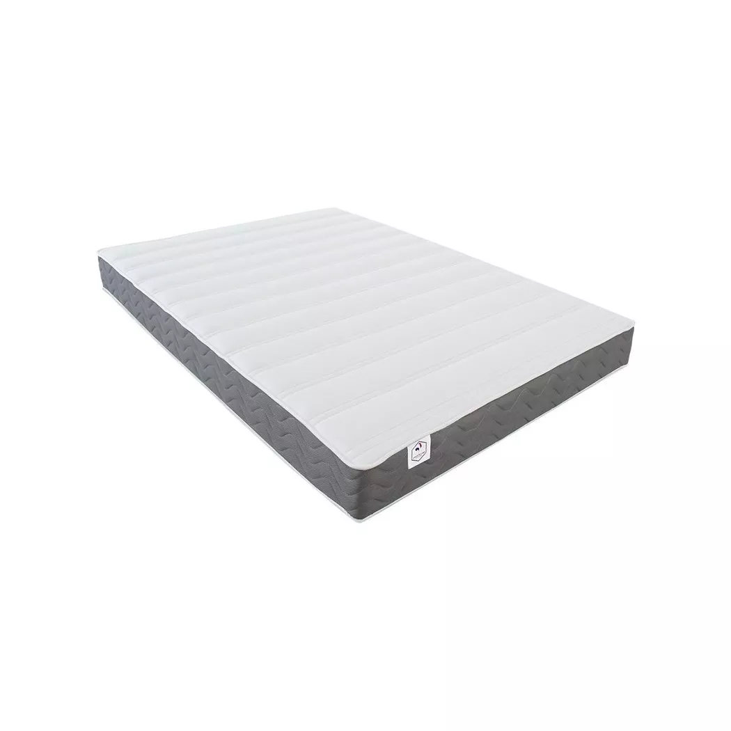 Vente-unique - Matelas Mousse HD + Mémoire de forme + tissu 3D respirant HEAVEN de DREAMEA, 160X200CM, Blanc