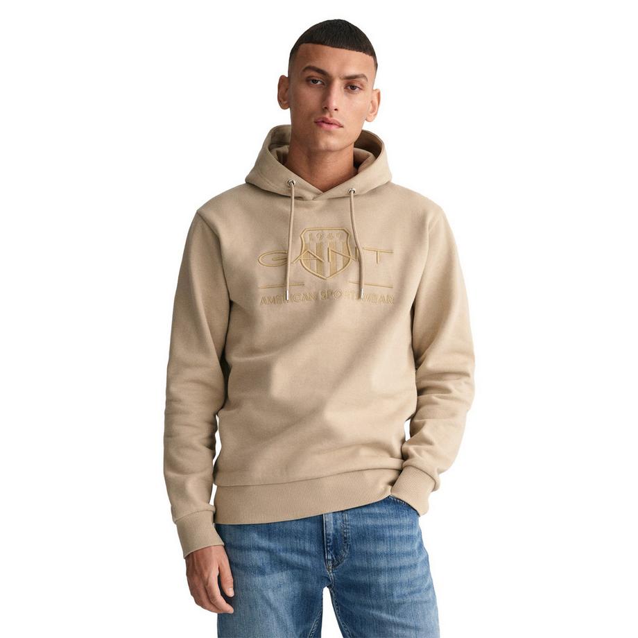 GANT Regular Tonal Shield Hoodie  