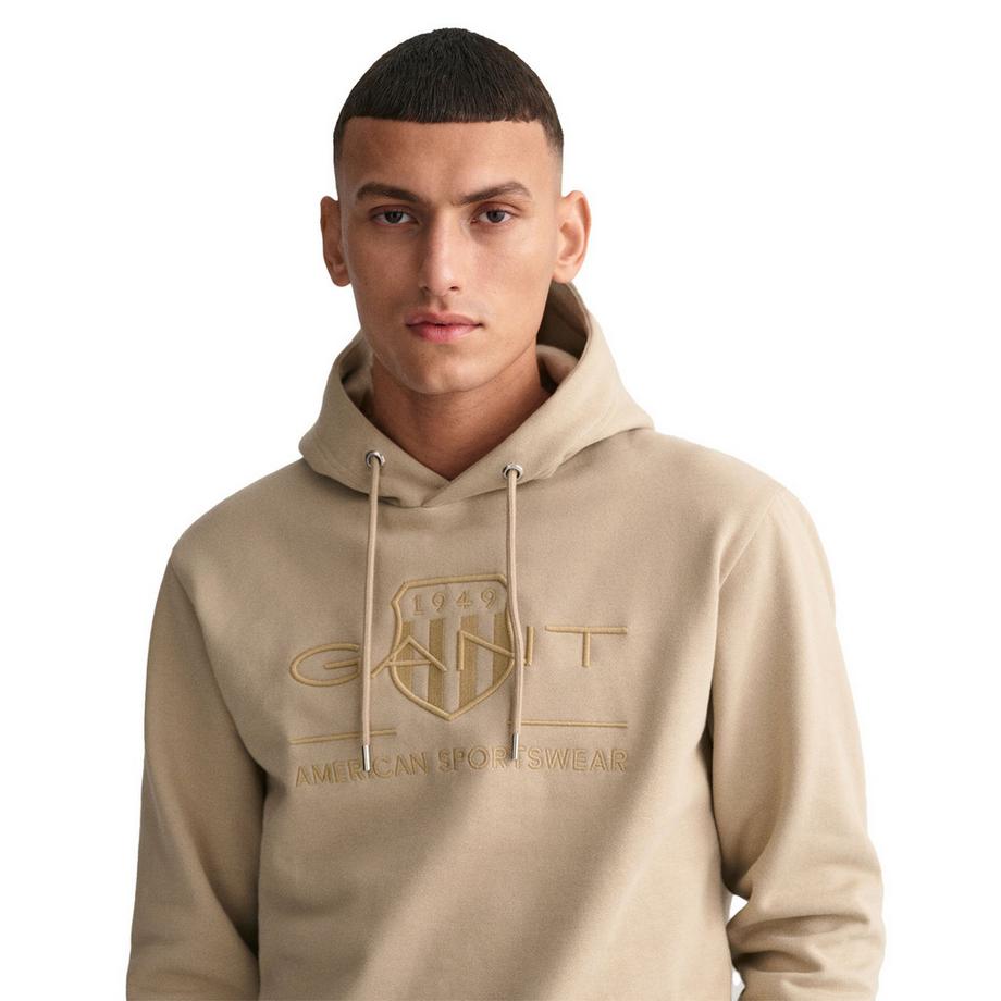 GANT Regular Tonal Shield Hoodie  