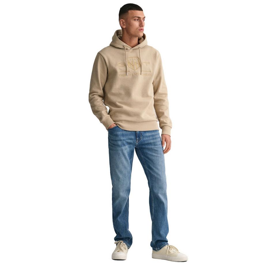 GANT Regular Tonal Shield Hoodie  