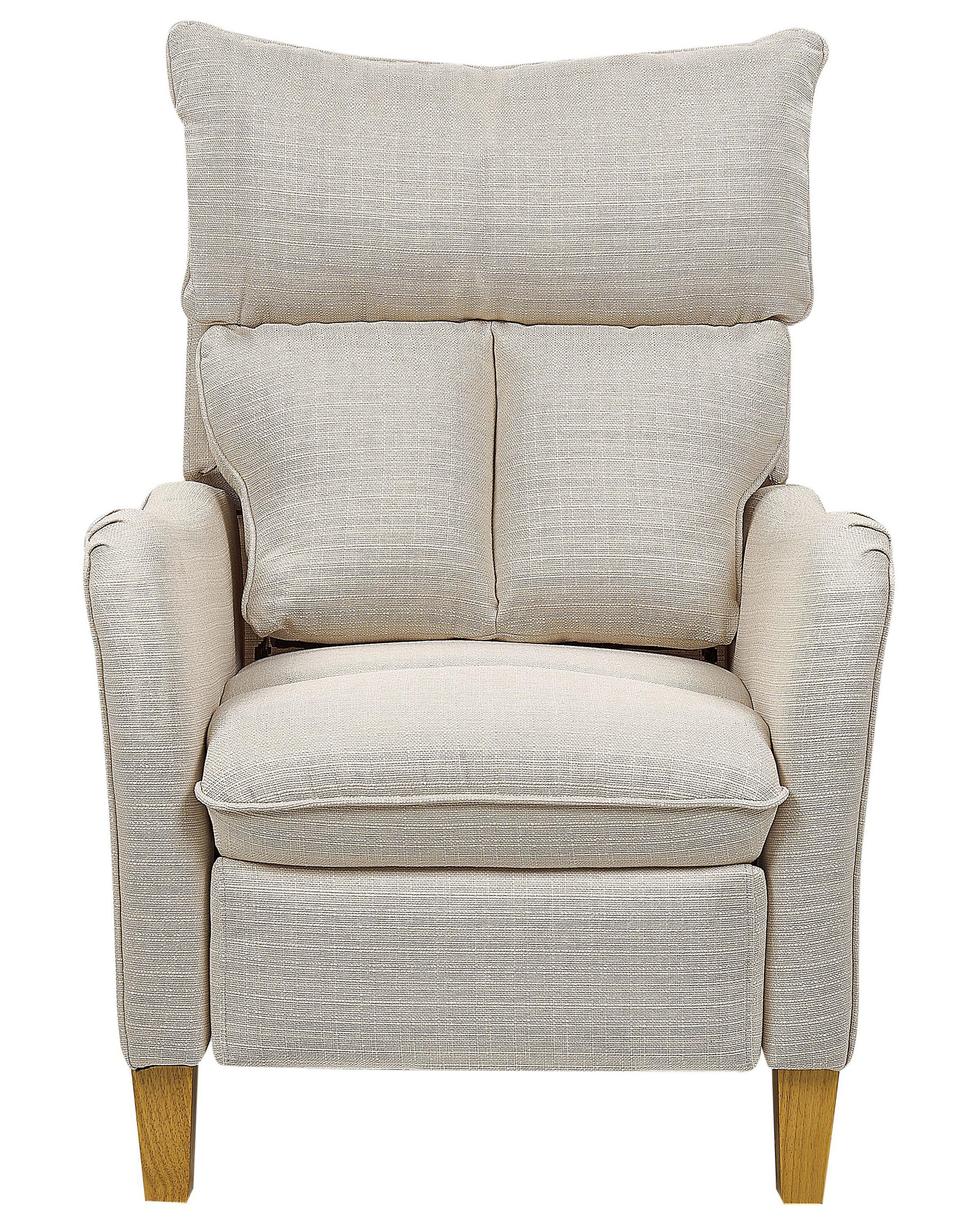 Beliani Fauteuil inclinable en Polyester Rétro ROYSTON  