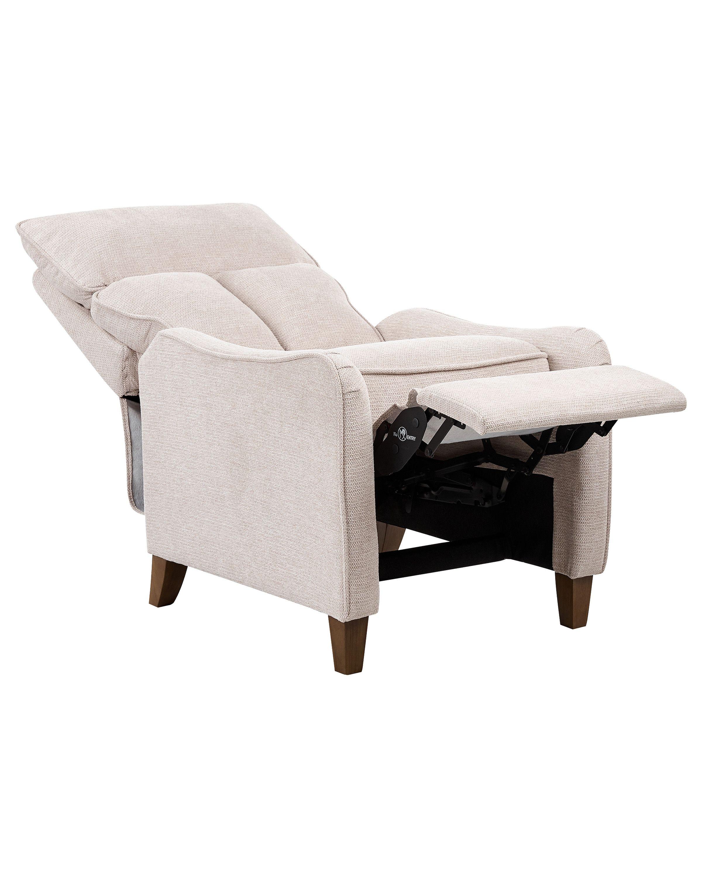 Beliani Fauteuil inclinable en Polyester Rétro ROYSTON  