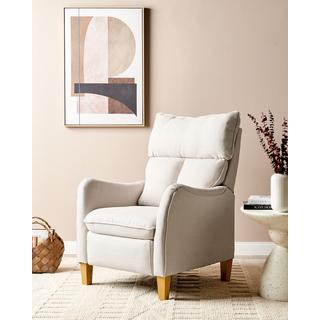 Beliani Fauteuil inclinable en Polyester Rétro ROYSTON  