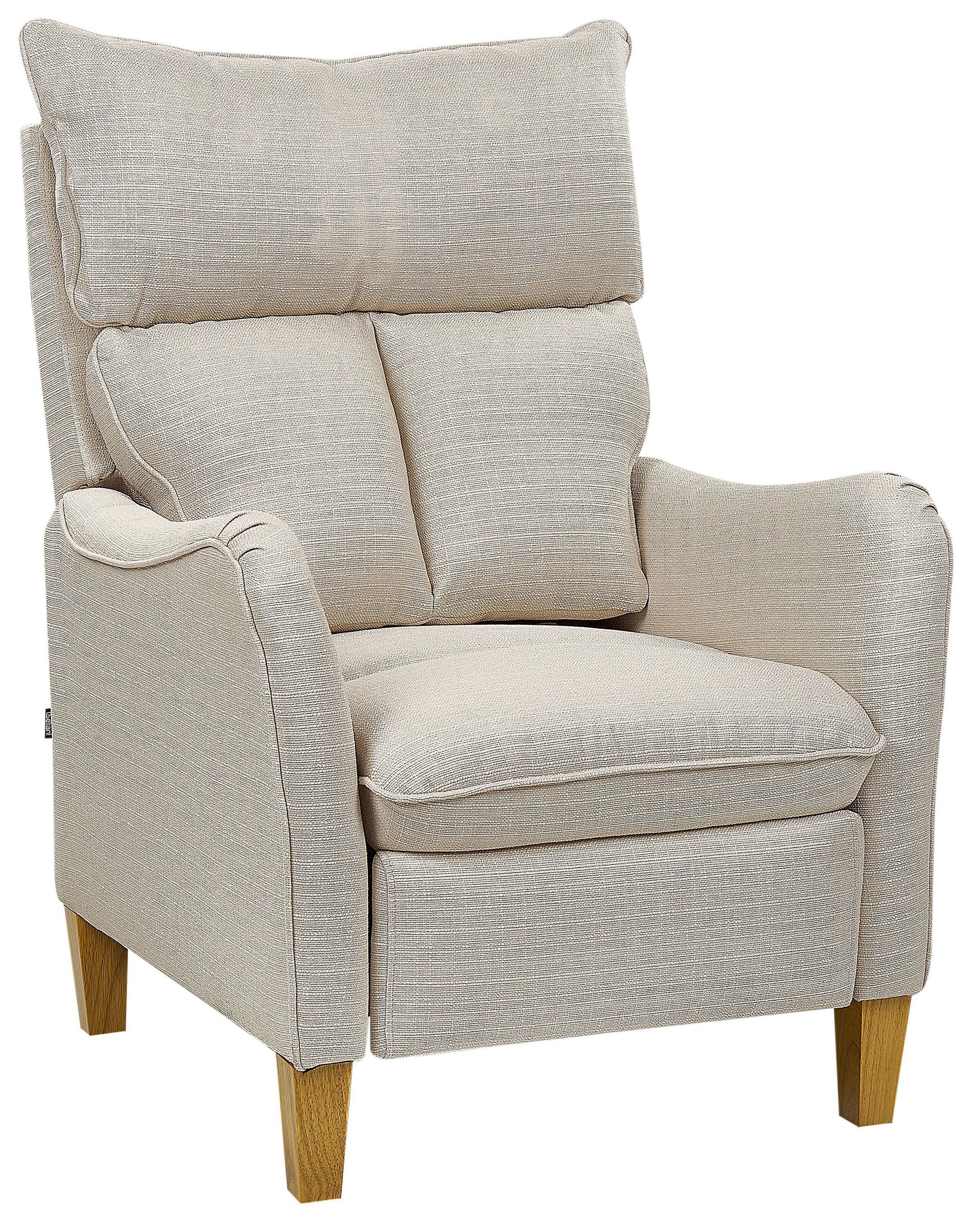 Beliani Fauteuil inclinable en Polyester Rétro ROYSTON  