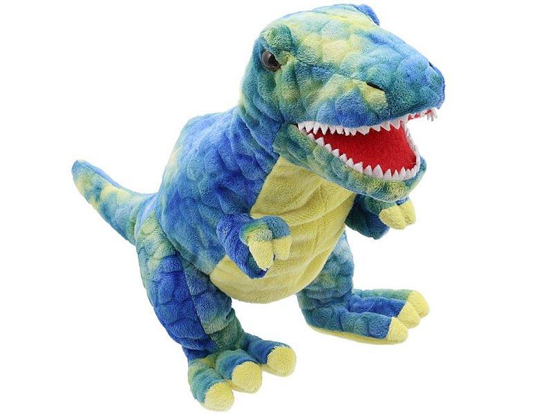 Image of THE PUPPET COMPANY Baby Dinos Handpuppe Baby T-Rex Blau (35cm) - ONE SIZE