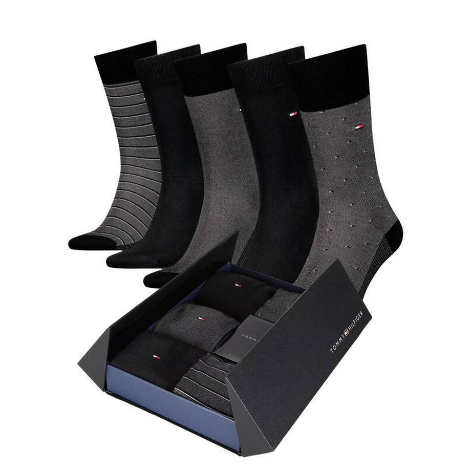 TOMMY HILFIGER Boîte Cadeau 5 Paires de Chaussettes  