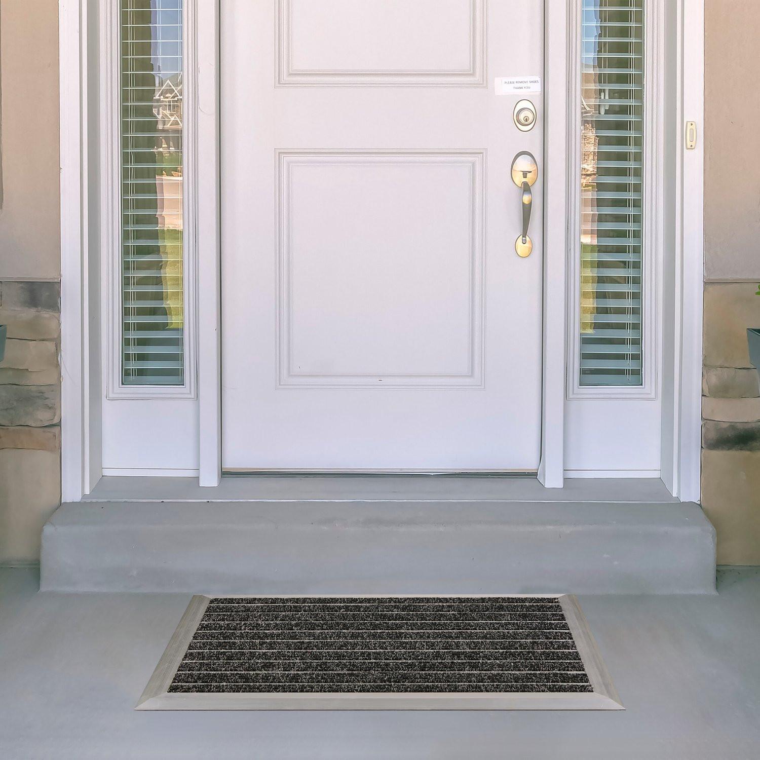 Northix Fußmatte in Aluminium  