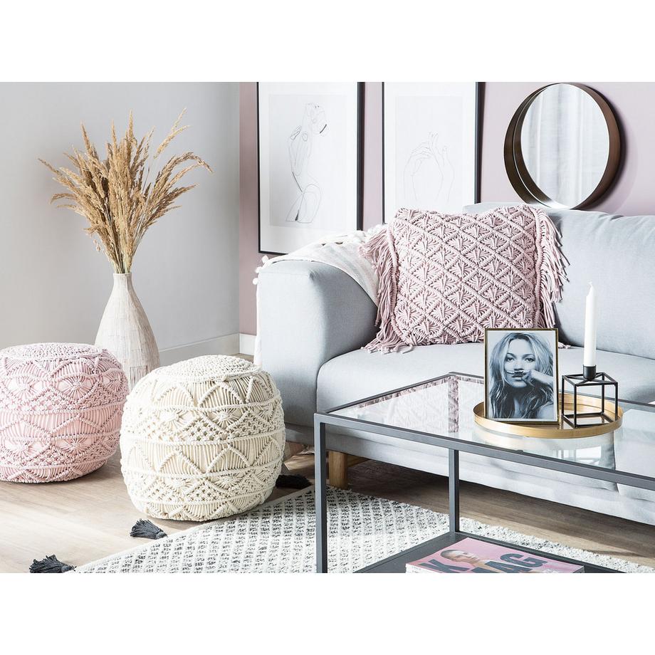 Beliani Coussin en Coton  YANIKLAR  