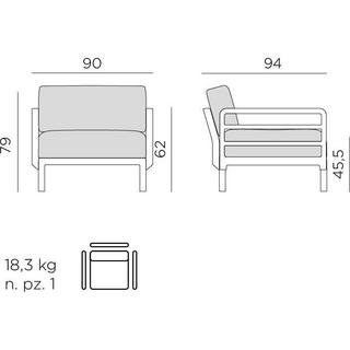 NARDI outdoor Gartensessel Maximo  
