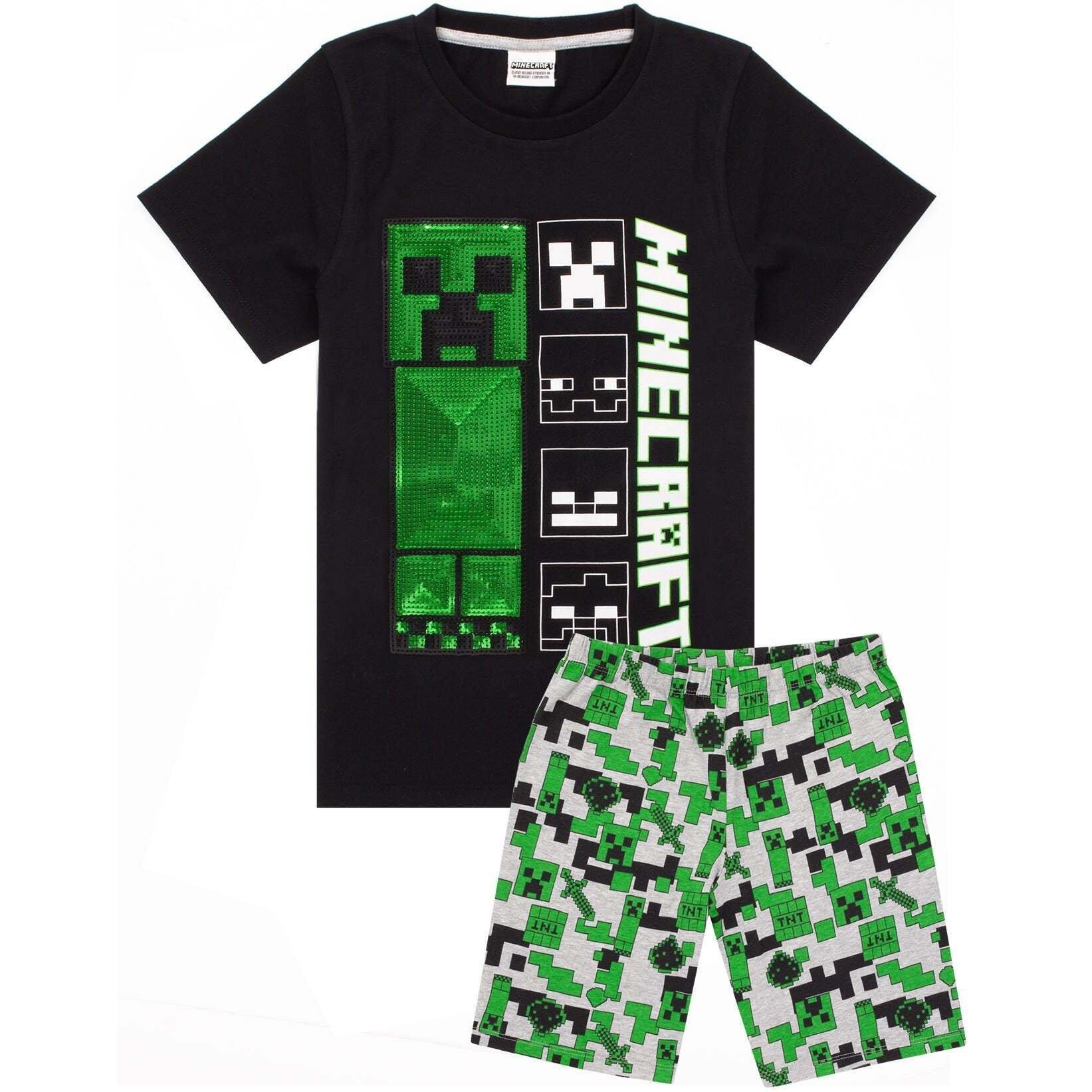 MINECRAFT  Ensemble de pyjama court 