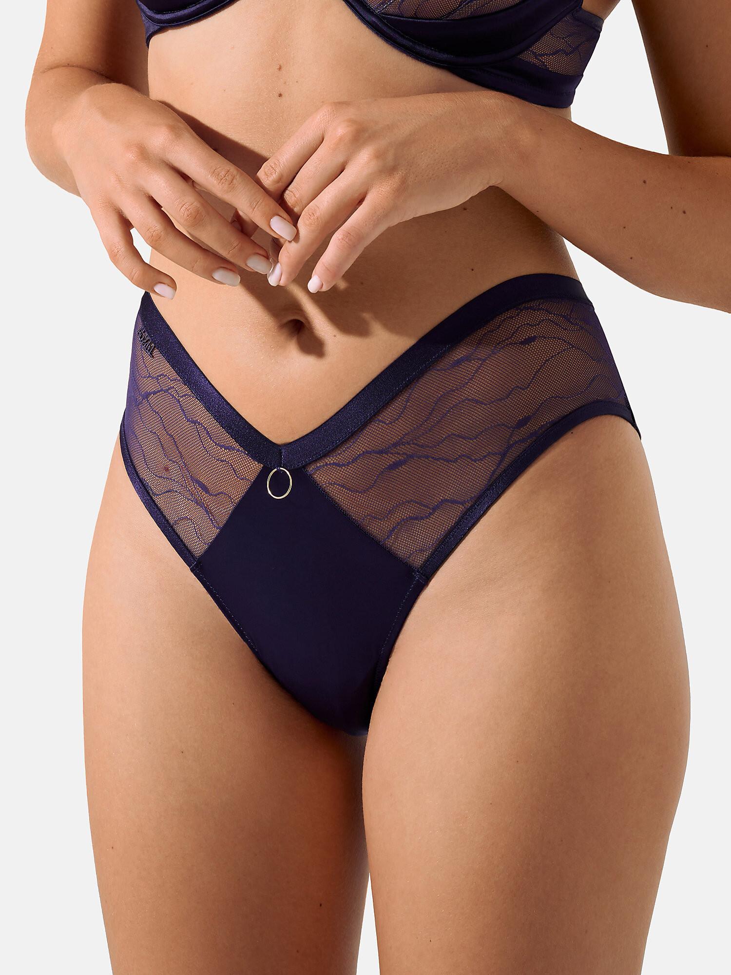Image of Shorty Mit Ausschnitt Nightscape Unisex Violett Bedruckt 42