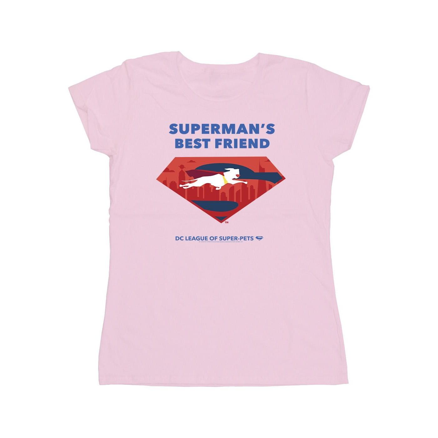 Image of Dc League Of Superpets Superman's Best Friend Tshirt Damen Pink XL