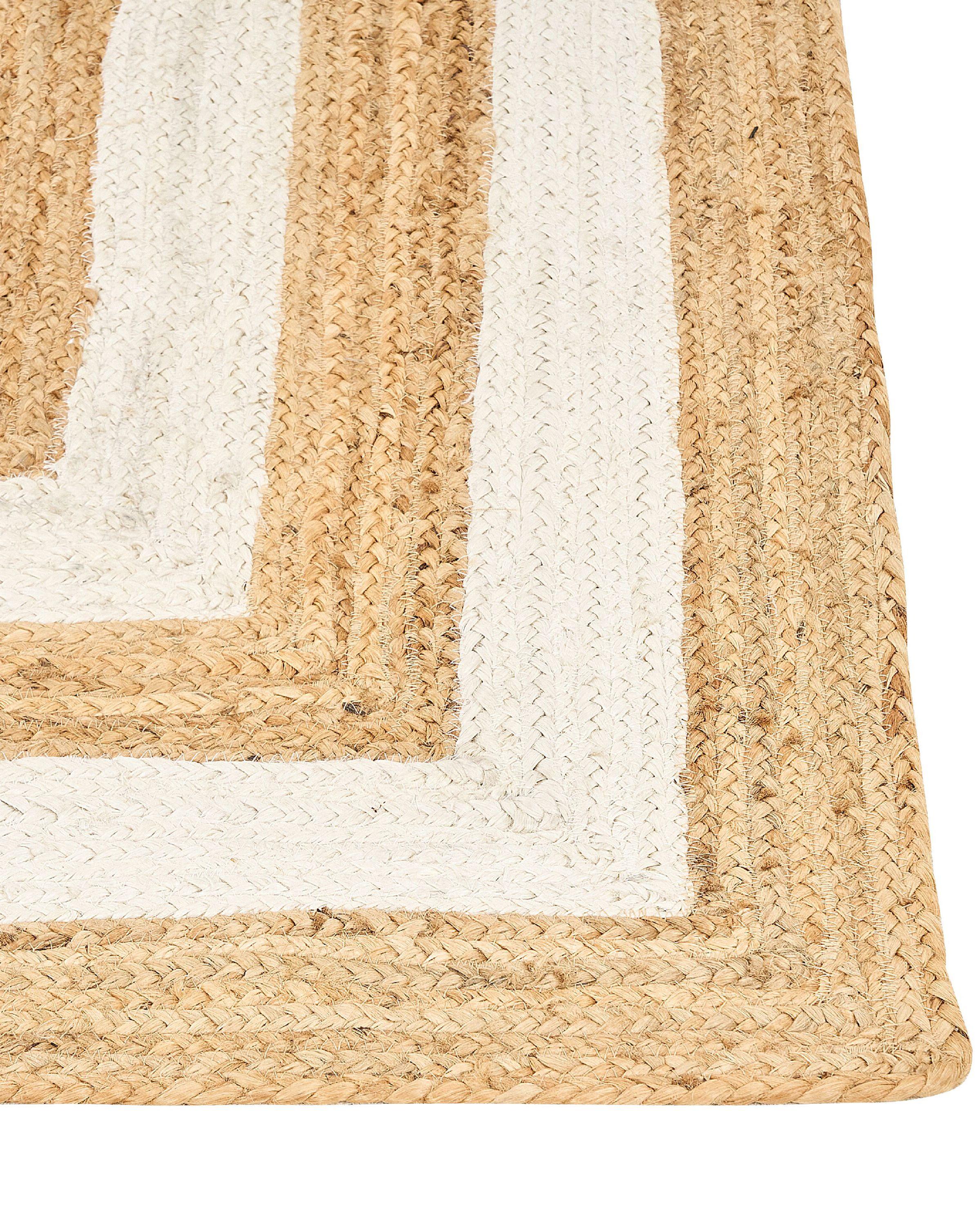 Beliani Tapis en Jute Boho GEMEREK  