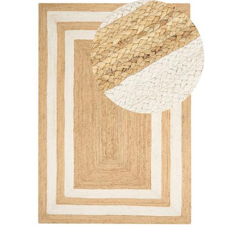 Beliani Tapis en Jute Boho GEMEREK  