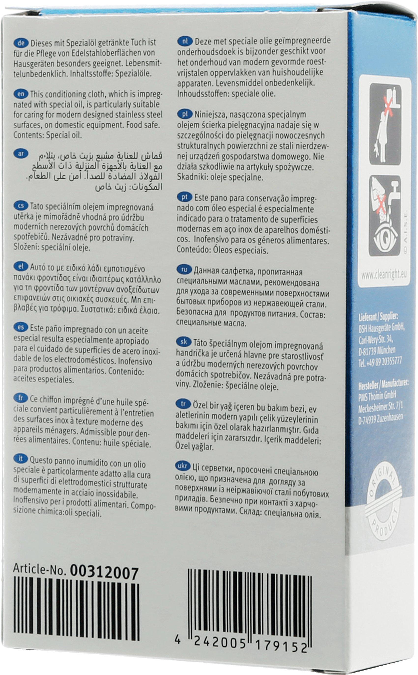 Siemens Bosch 00312007 Panno per la Pulizia 1 pz  