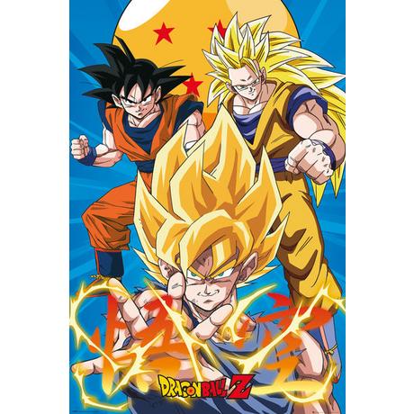 GB Eye Poster - Gerollt und mit Folie versehen - Dragon Ball - 3 Goku Evo  