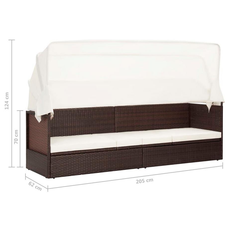 VidaXL Gartensofa poly-rattan  