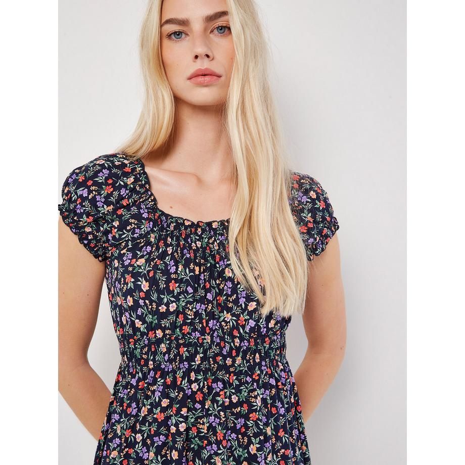 APRICOT Robe Midi Garden Floral Milkmaid  