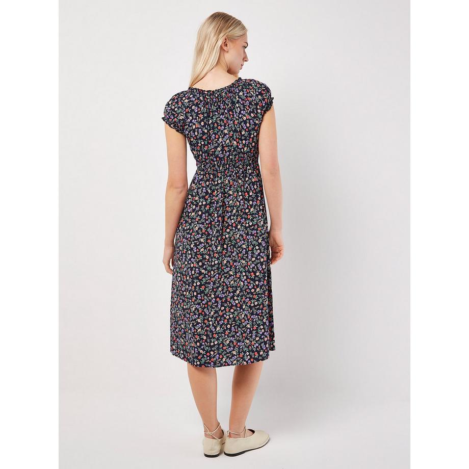 APRICOT Robe Midi Garden Floral Milkmaid  