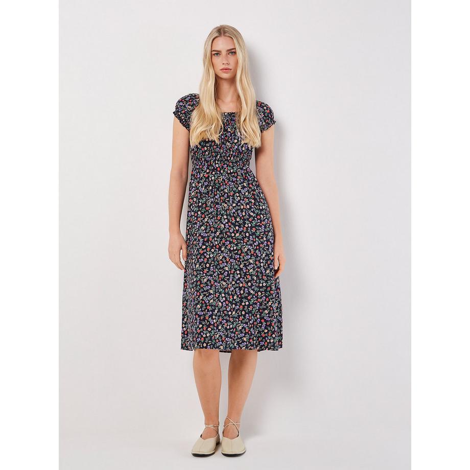 APRICOT Robe Midi Garden Floral Milkmaid  