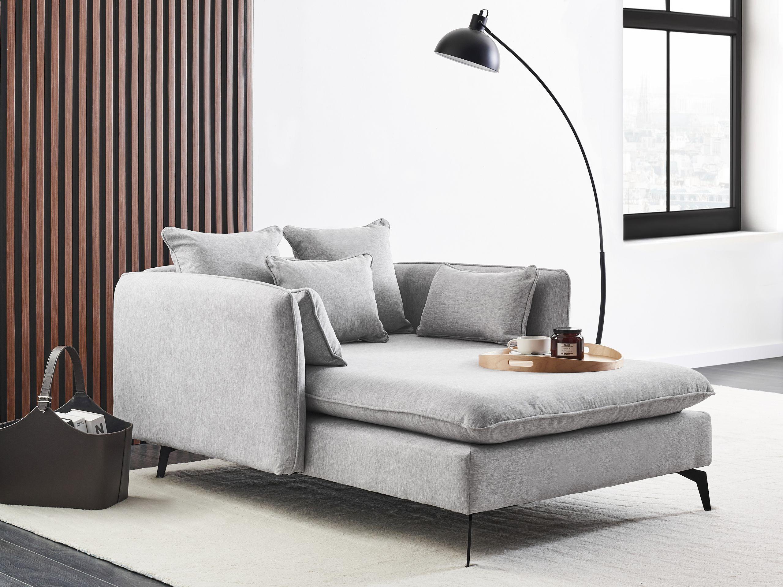 Beliani Chaise longue en Polyester Moderne CHARMES  