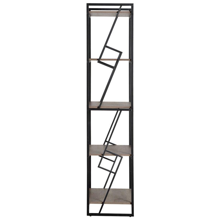 Beliani Bücherregal mit 5 Ebenen aus Spanplatte Industriell FORRES  