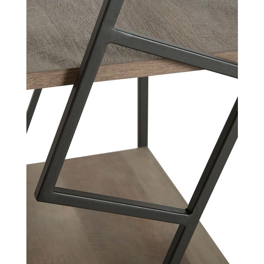 Beliani Bücherregal mit 5 Ebenen aus Spanplatte Industriell FORRES  