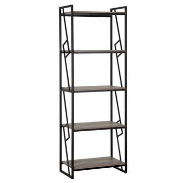 Bücherregal mit 5 Ebenen aus Spanplatte Industriell FORRES