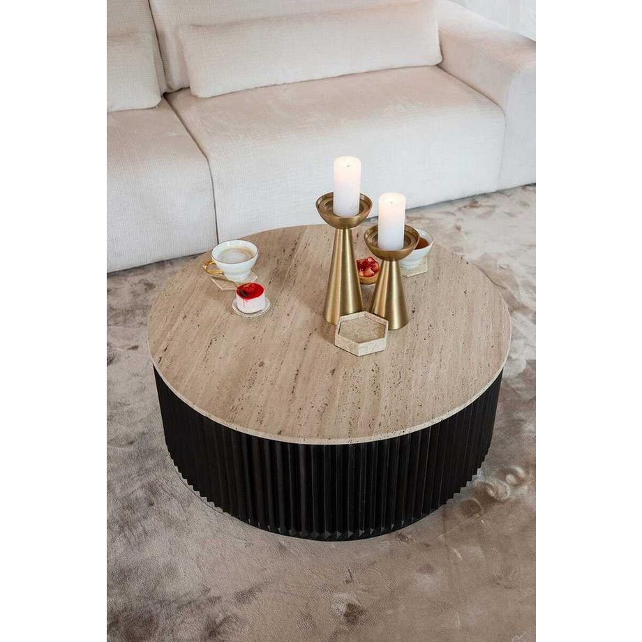 mutoni Table basse Hampton ronde 90  