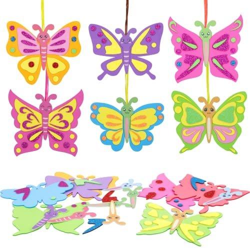 Sets Schmetterling Bastelset Kinder Kreativ Kunsthandwerk Bastelhandwerk Kreativset zum Basteln Multicolor