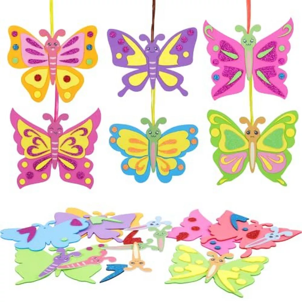 Activity-board - Sets Schmetterling Bastelset Kinder Kreativ Kunsthandwerk Bastelhandwerk Kreativset zum Basteln, One Size, Multicolor