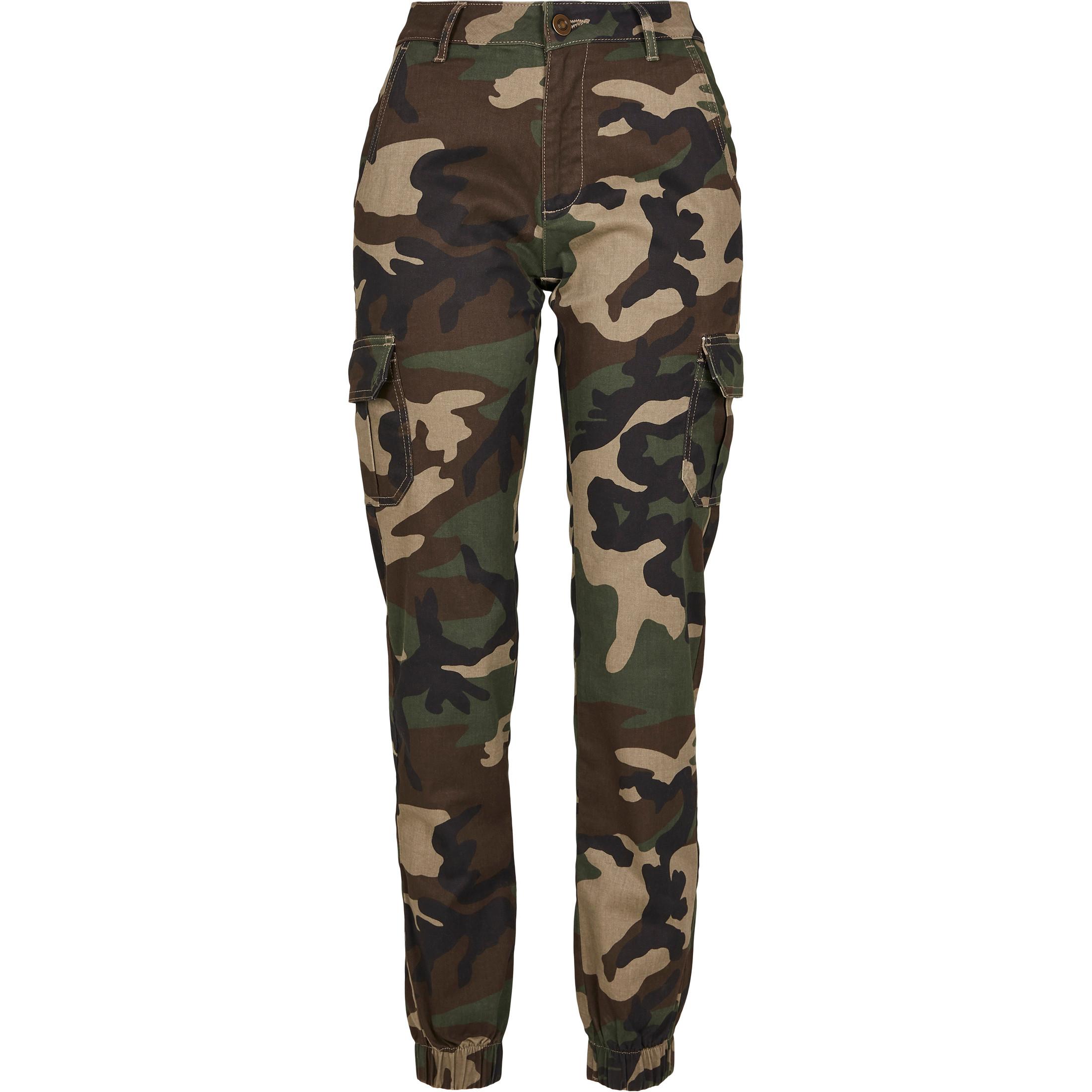 Image of Hose Damen Urban Klassische Taille Cargo Unisex Militärgrün 30