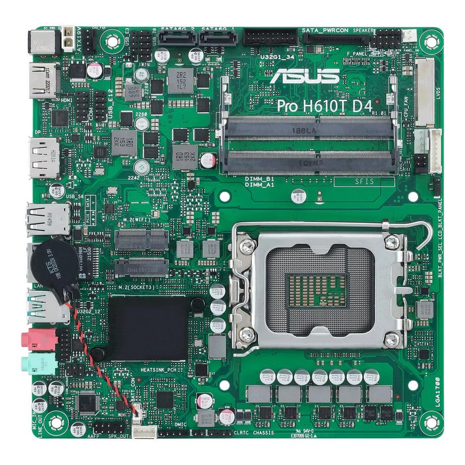 ASUS  Pro H610T D4-CSM Intel H610 LGA 1700 mini ITX 