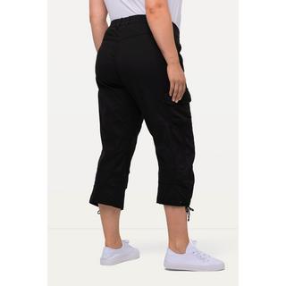 Ulla Popken  Pantaloni cargo a 7/8 con cintura comoda 