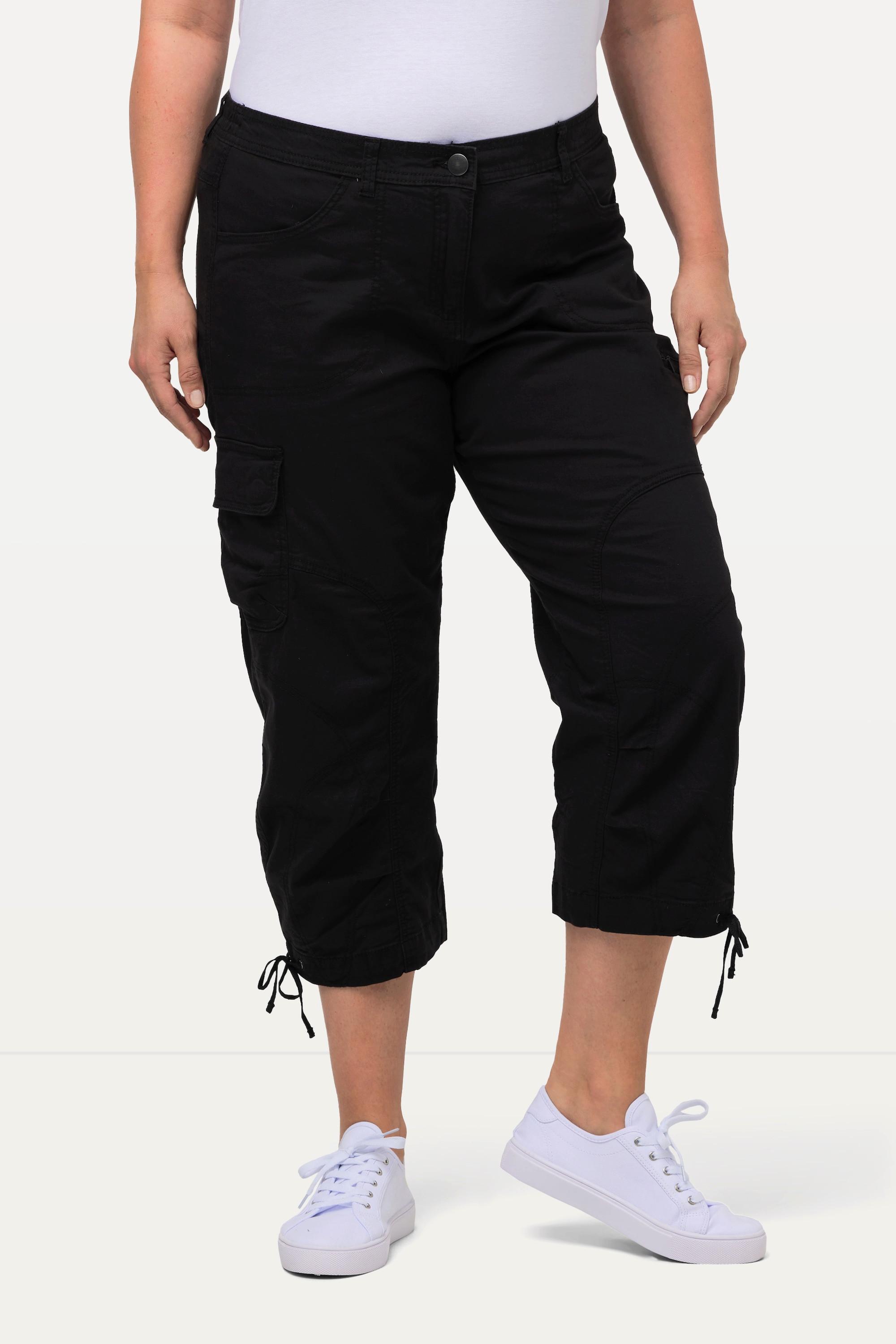 Ulla Popken  Pantalon cargo 7/8, taille confortable 