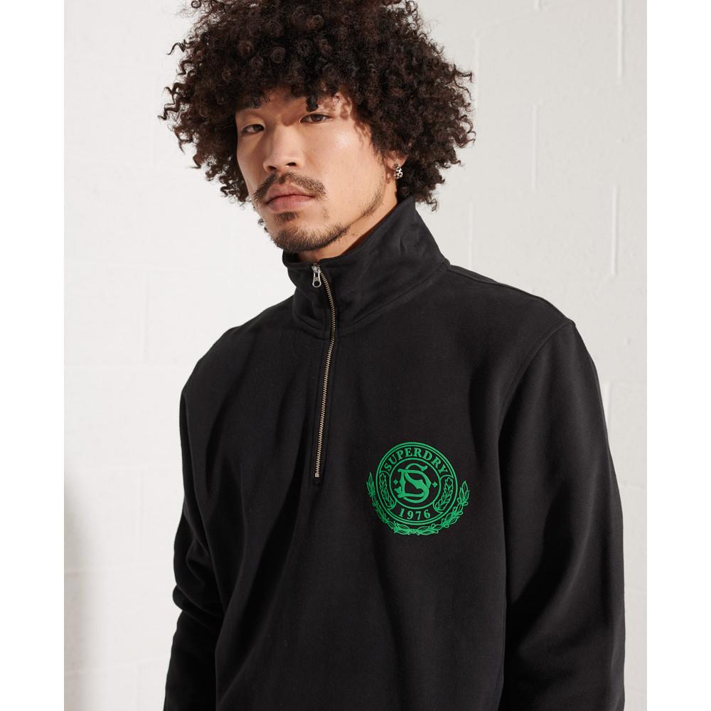 Superdry  half zip fleece uperdrye city college 