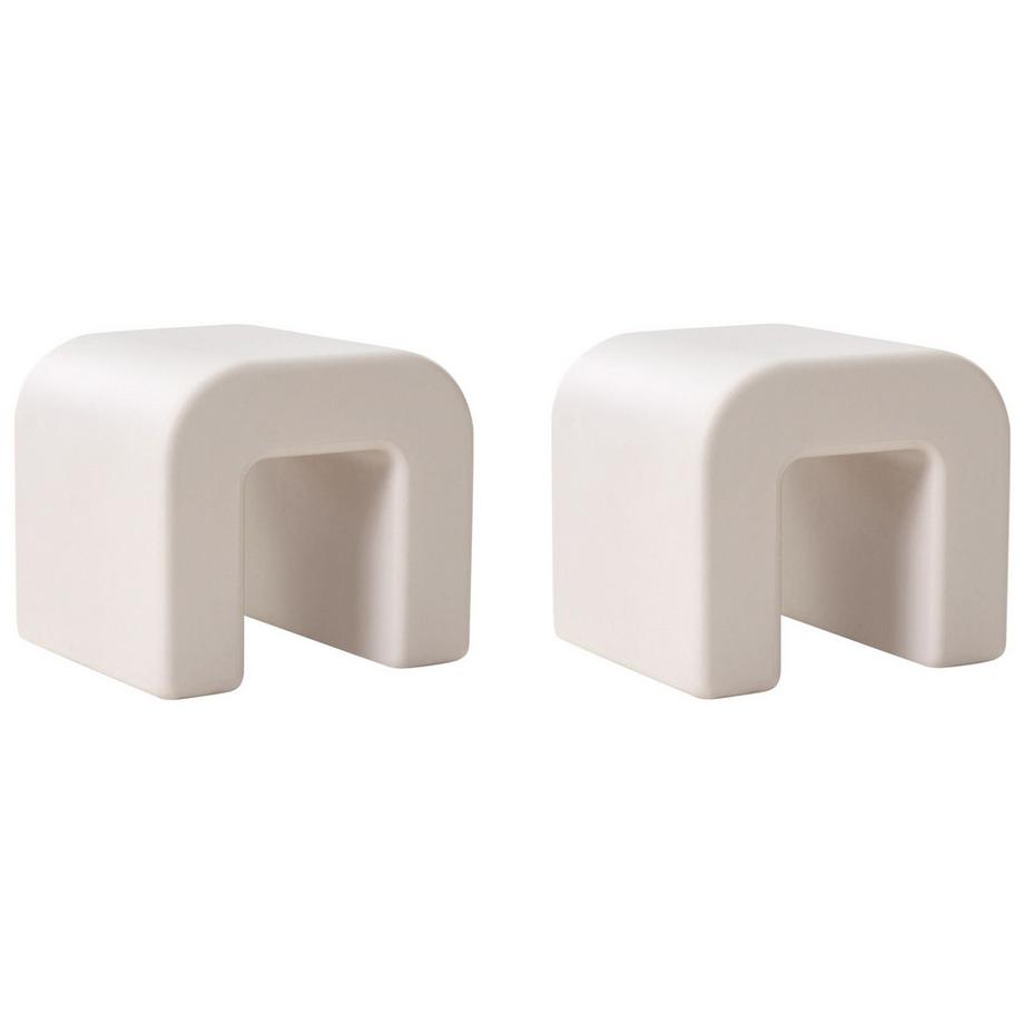 Set di 2 tavolini en Materiale sintetico Minimalista MOZIA