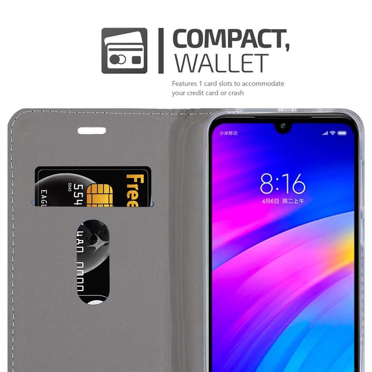 Cadorabo  Housse compatible avec Xiaomi RedMi 7 - Coque de protection avec fermeture magnétique, fonction de support et compartiment pour carte 