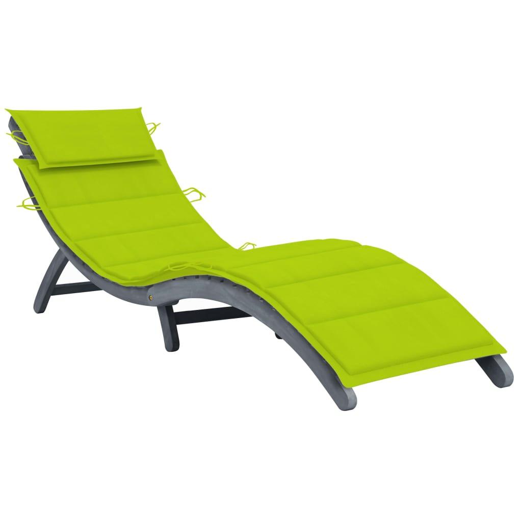 VidaXL Chaise longue bois d'acacia  