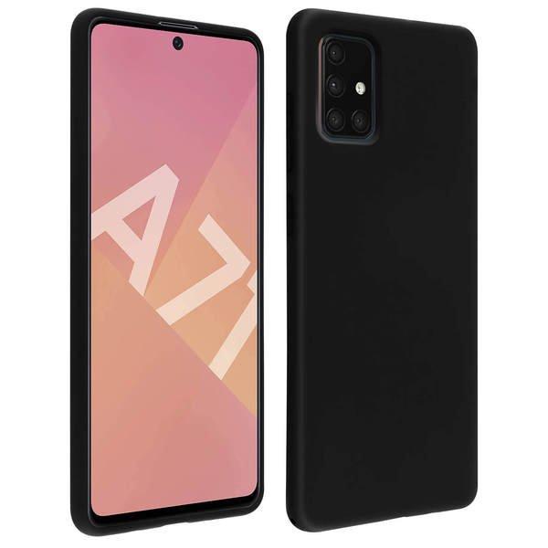 Avizar  Coque Soft Touch Galaxy A71 Noir 