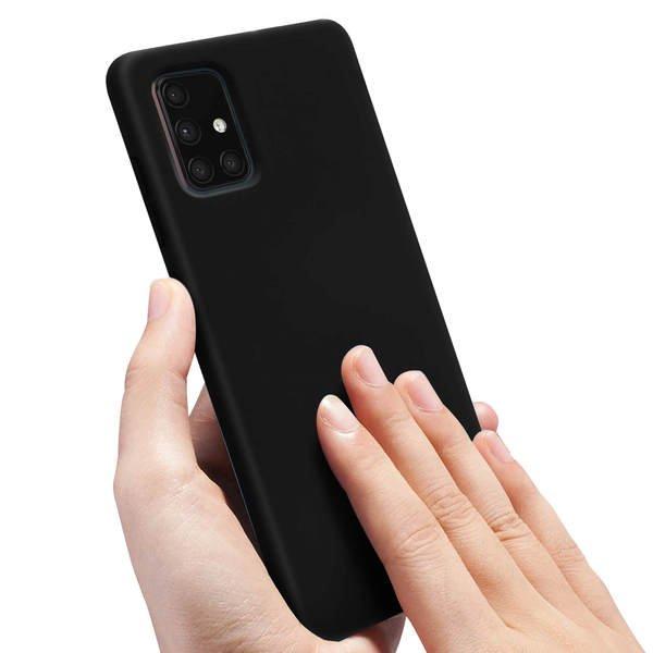 Avizar  Coque Soft Touch Galaxy A71 Noir 