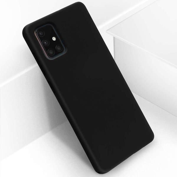 Avizar  Coque Soft Touch Galaxy A71 Noir 