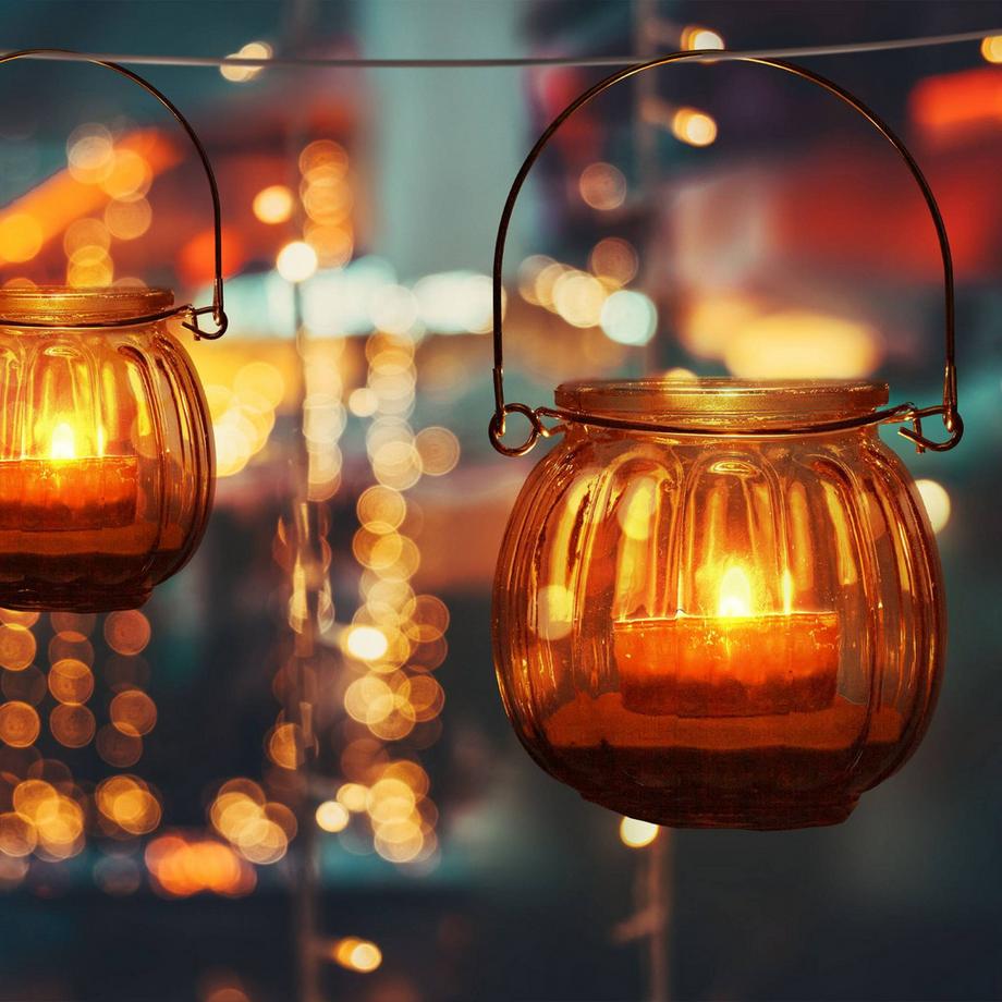 Northio Lot de 12 lanternes en verre  