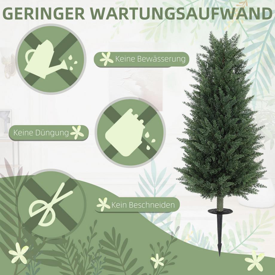 HOMCOM Cyprès artificiel  