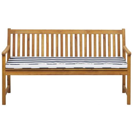 Beliani Banc avec coussin d'assise en Bois d'acacia certifié FSC® Traditionnel VIVARA  