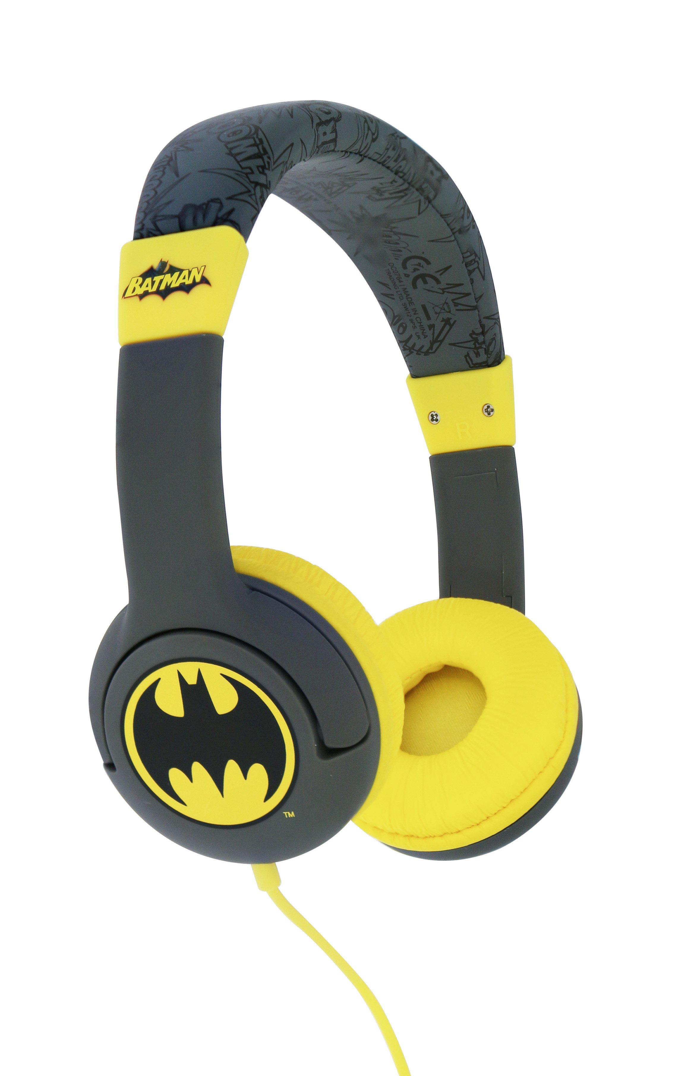 OTL  OTL Technologies DC Comics Bat signal Kopfhörer Kabelgebunden Kopfband Musik Schwarz, Gelb 