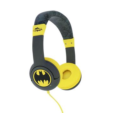 OTL Technologies DC Comics Bat signal Écouteurs Avec fil Arceau Musique Noir, Jaune