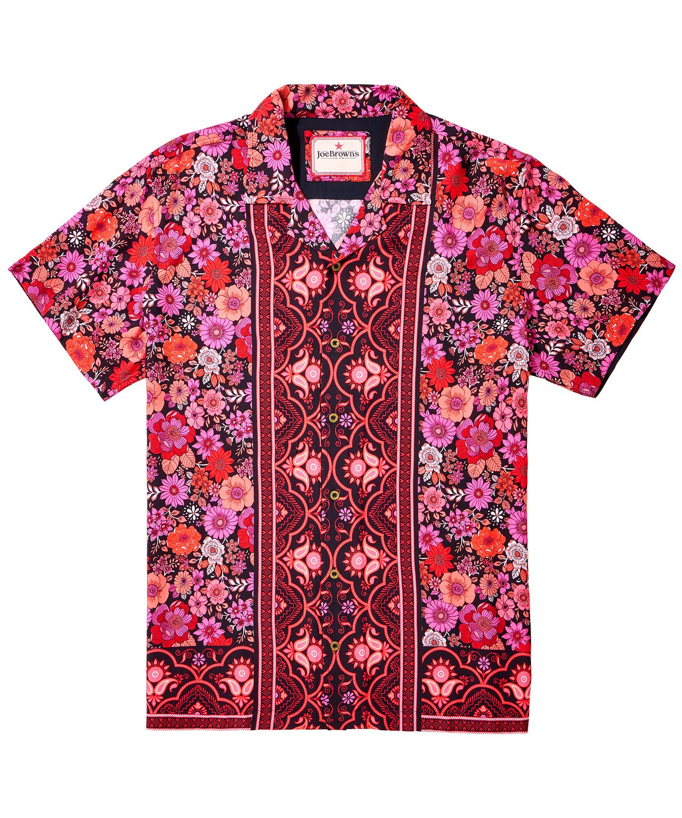 Joe Browns Kurzarmhemd mit Blumenmuster  